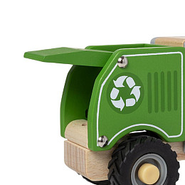 Игрушечный мусоровоз LUKNO, зелёный